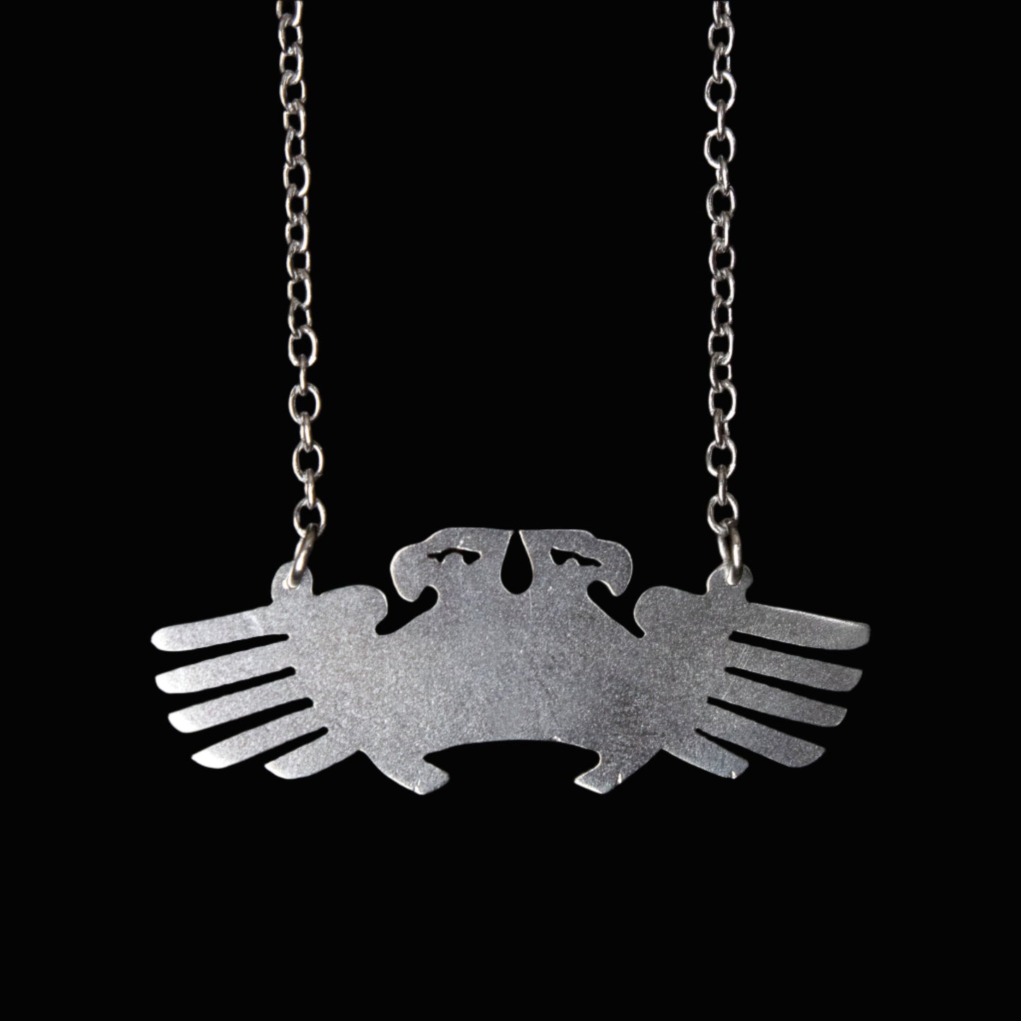 Double Headed Hawk Pendant