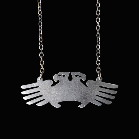 Double Headed Hawk Pendant